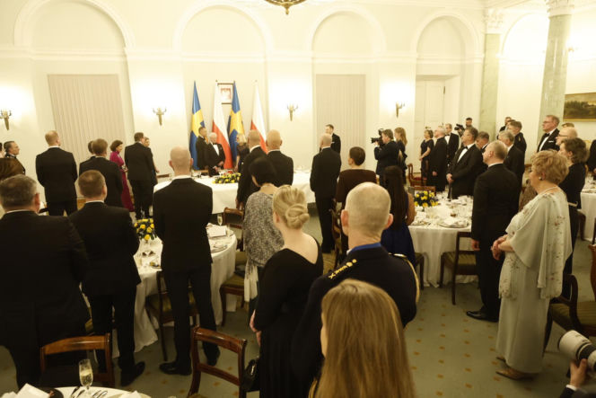 Obiad na cześć szwedzkiej pary królewskiej
