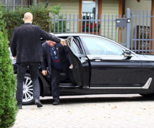 Lech Wałęsa na niedzielnej mszy