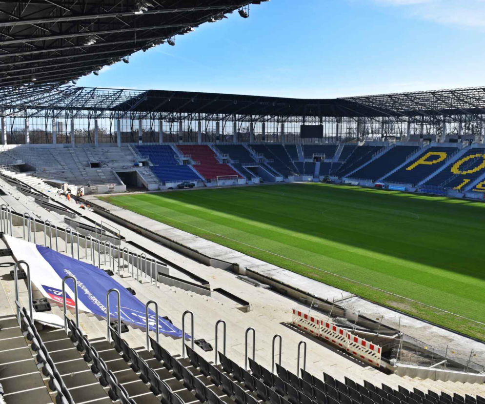 Budowa stadionu w Szczecinie - luty 2022