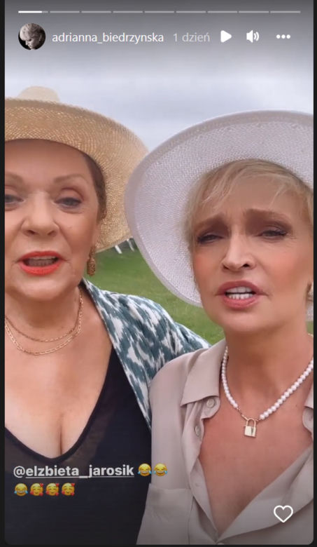 Barwy szczęścia na planie. Małgorzata (Adrianna Biedrzyńska), Elżbieta Jarosik