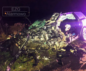 Tyle zostało z Dodge`a po zderzeniu z TIR-em