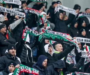 Kibice na meczu Piast Gliwice - Legia Warszawa