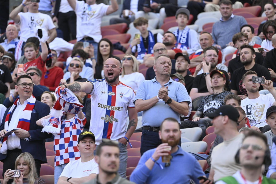 Puchar Polski pomiędzy Górnikiem Zabrze i Rakowem Częstochowa na PGE Narodowym w Warszawie