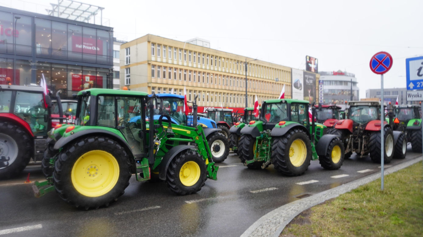 Protest rolników w Olsztynie, 20 lutego