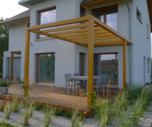 dom z prefabrykatów drewnianych