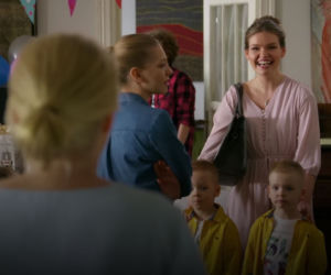 Przyjaciółki, odc. 163: Anka (Magdalena Stużyńska), Julka (Nicole Bogdanowicz), Gabrysia (Marta Markowicz), Tomek (Alex Zając), Romek (Alana Zając)