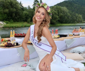 Miss Polski Oliwia Mikulska na stadionie i nie tylko