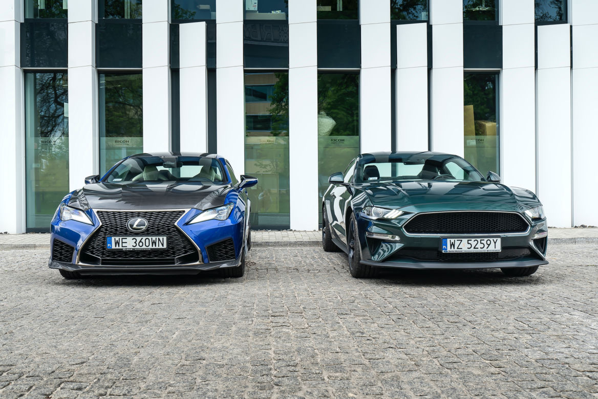 Lexus RC F Carbon 5.0 V8 vs. Ford Mustang Bullitt 5.0 V8