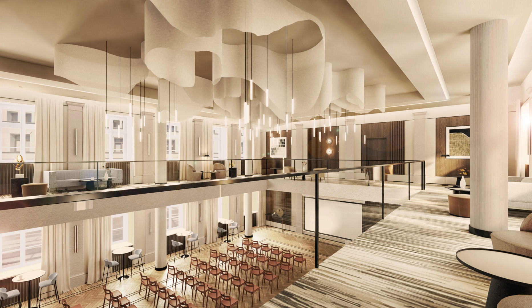 Wnętrza hotelu AC Hotel Warsaw Port Praski