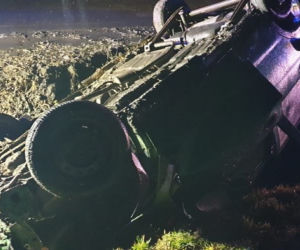Dachował po pijaku i wylądował w rowie. To nie był jego jedyny problem