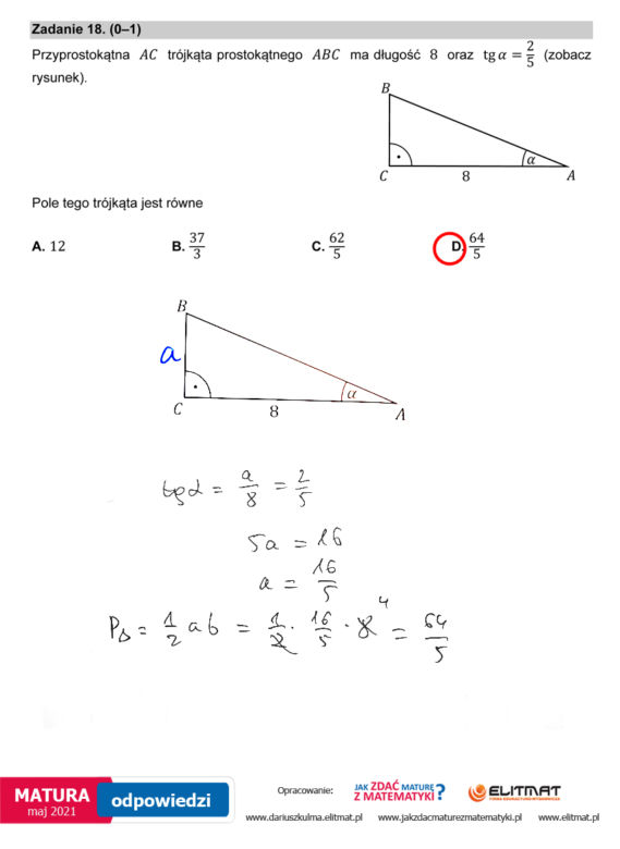 Matura 2021, matematyka poziom podstawowy. Odpowiedzi eksperta