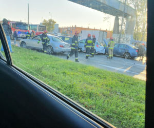 WYPADEK na Radzymińskiej! Zderzyło się 5 samochodów!