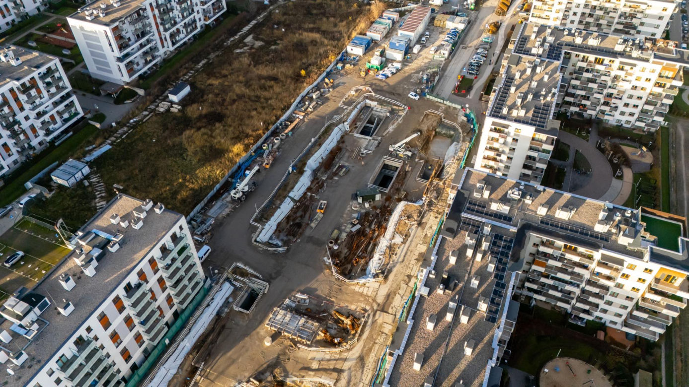 Budowa stacji Chrzanów w grudniu 2024