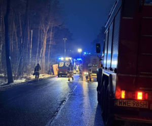 Na trasie Węgrów-Łochów na DK 62 doszło do wypadku z udziałem autokaru