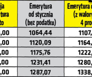Emerytury wzrosną co najmniej o 50 zł