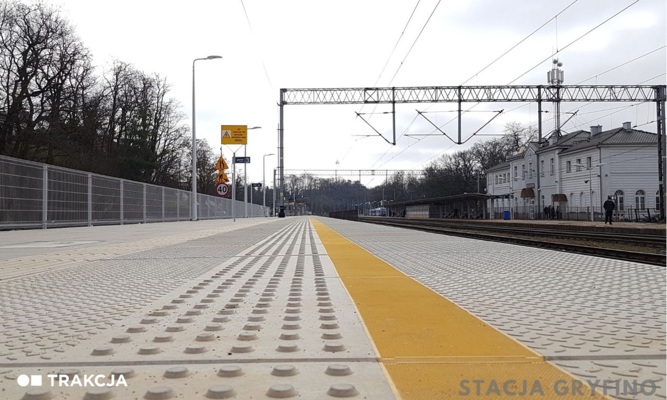 Przebudowane perony na stacjach w Daleszewie i Gryfinie