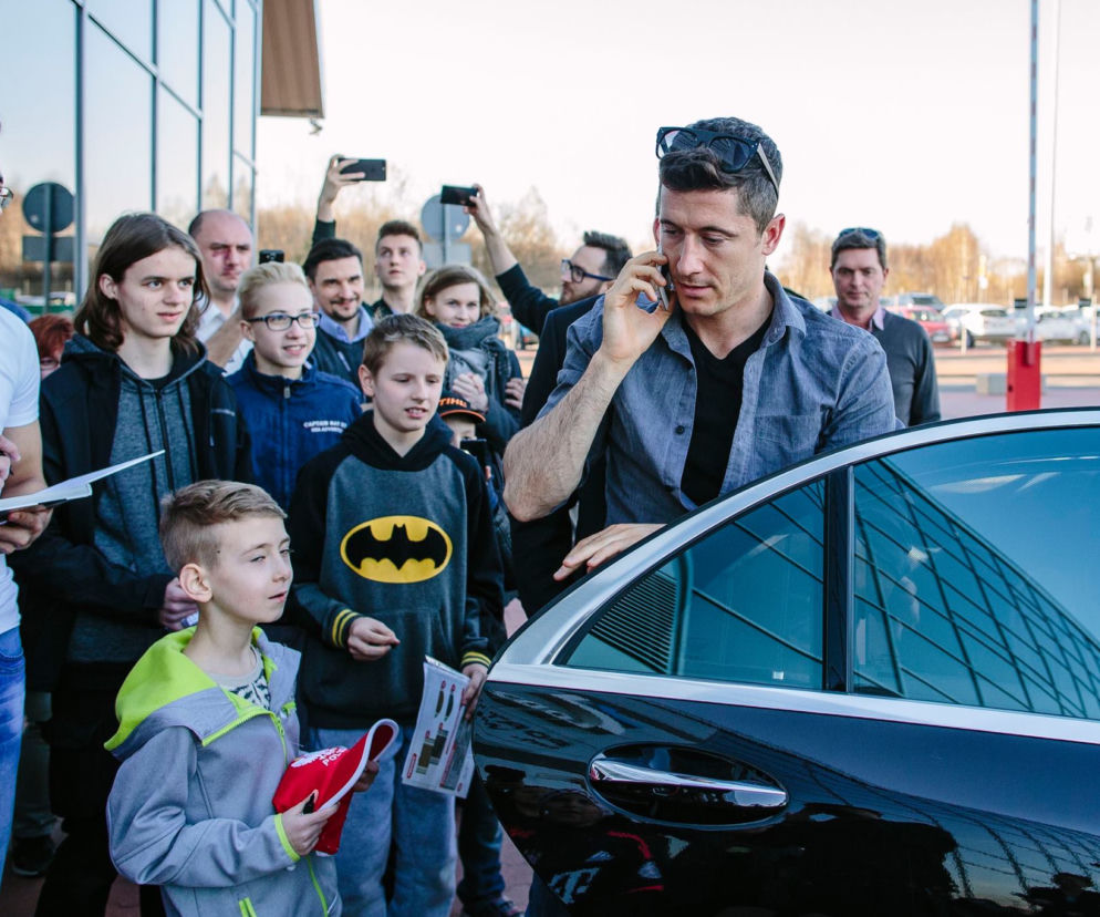 Robert Lewandowski gościł w Łodzi