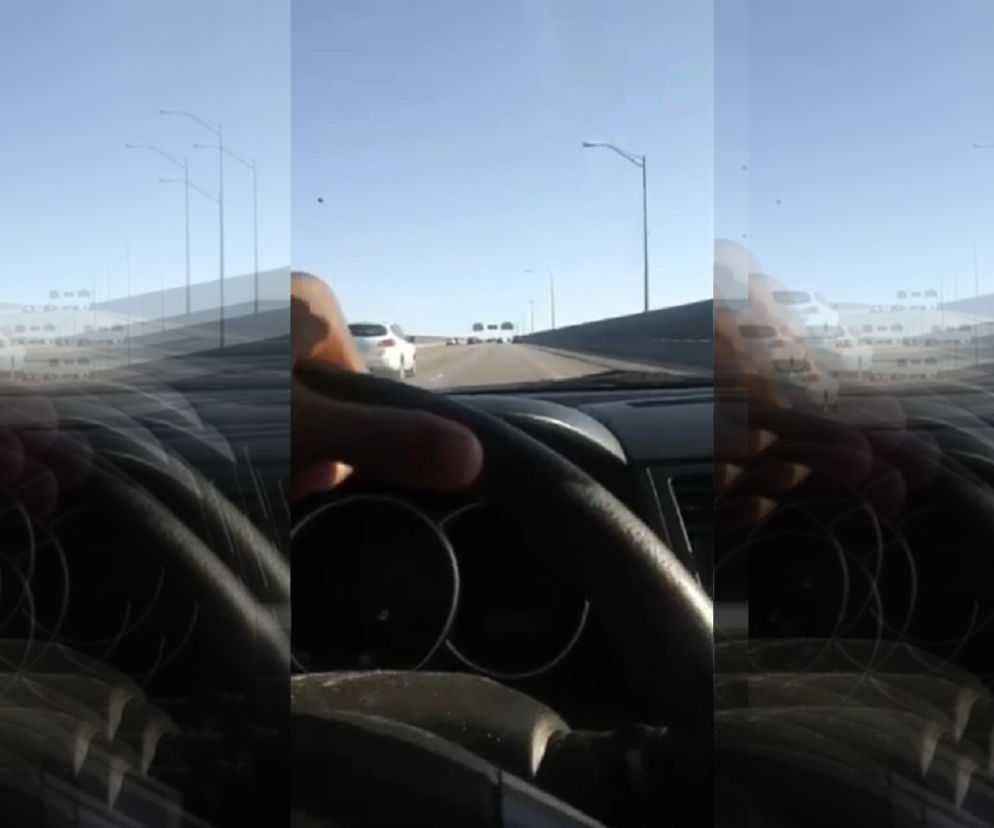 Gnał autostradą na złamanie karku. Moment wypadku uchwycił prowadząc relację na żywo
