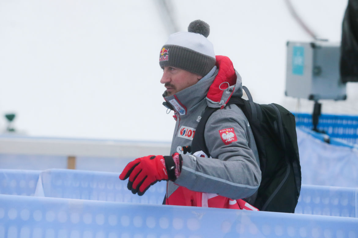 Adam Małysz podczas zawodów