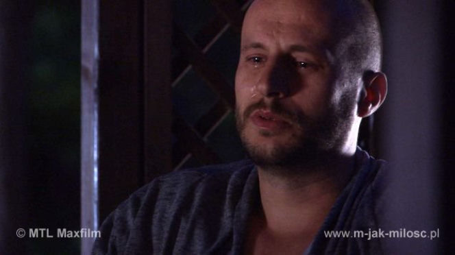 M jak miłość odc. 1009. Robert Lubiński (Tomasz Borkowski)
