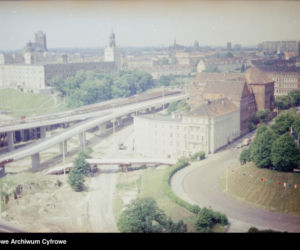 Szczecin z lotu ptaka w latach 80. XX wieku