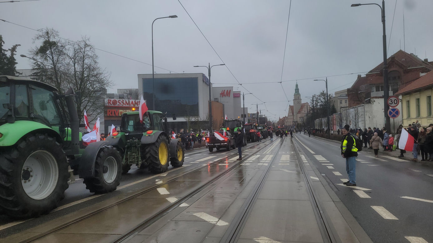 Protest rolników w Olsztynie, 20 lutego 