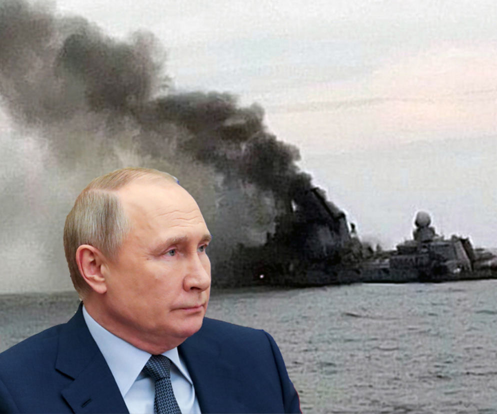 Ujawniono pierwsze zdjęcia zatopionego krążownika Moskwa. Putin zapłacze nad tym widokiem?