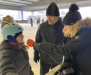 Kryte lodowisko przy Hali Urania