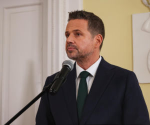 Konferencja prasowa Rafała Trzaskowskiego