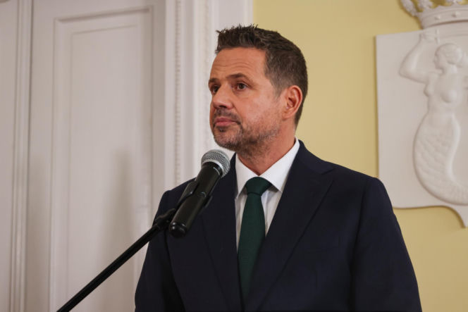 Konferencja prasowa Rafała Trzaskowskiego