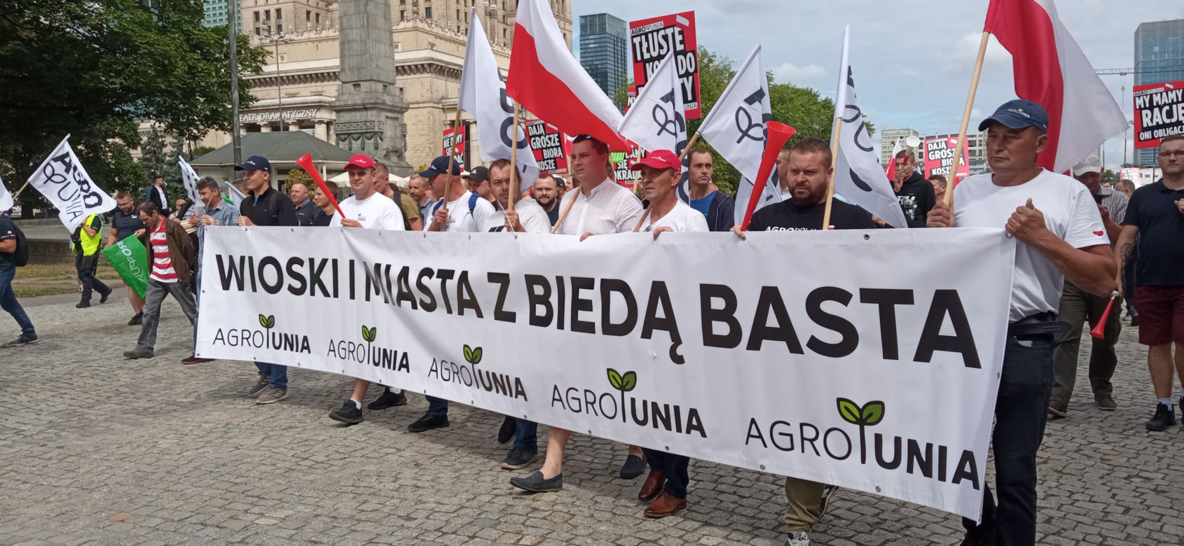 Protest Agrounii w Warszawie 7.07