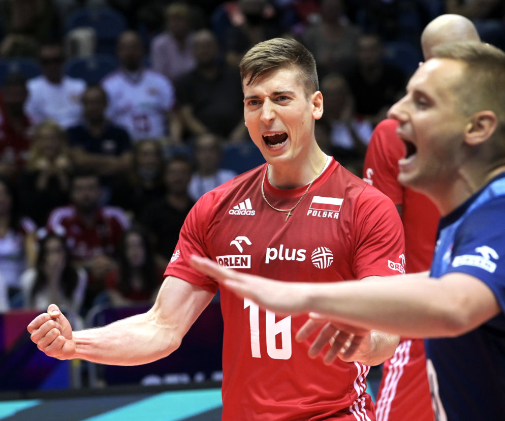 Siatkówka, mistrzostwa Europy, ME 2021, Polska - Serbia, siatkarze, Kamil Semeniuk, Damian Wojtaszek
