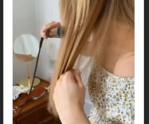 Kasia Tusk sama ścina grzywkę