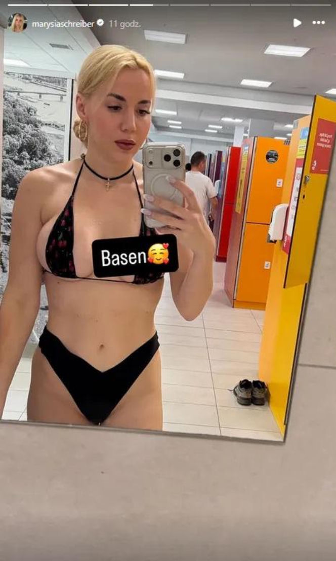 Marianna Schreiber na basenie