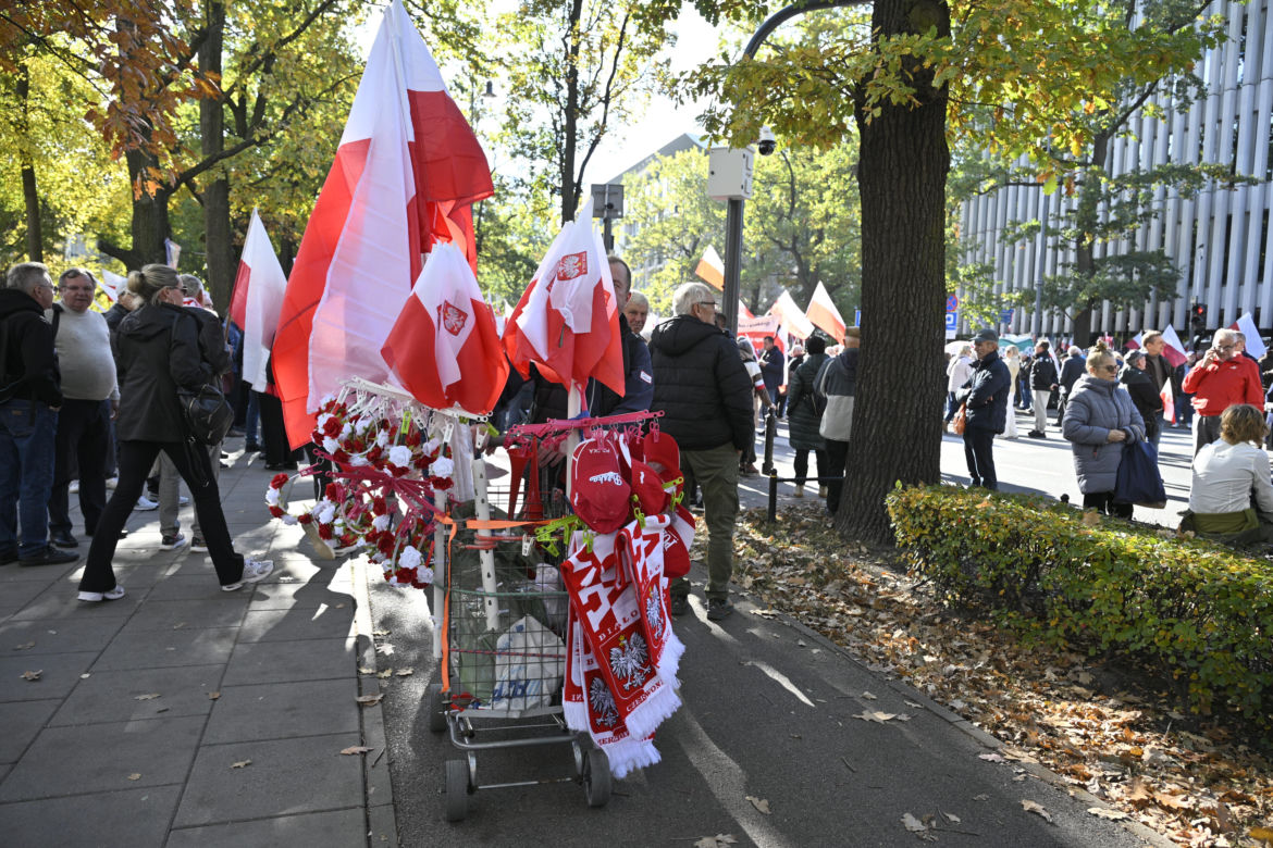 Protest pod TK. Kaczyński