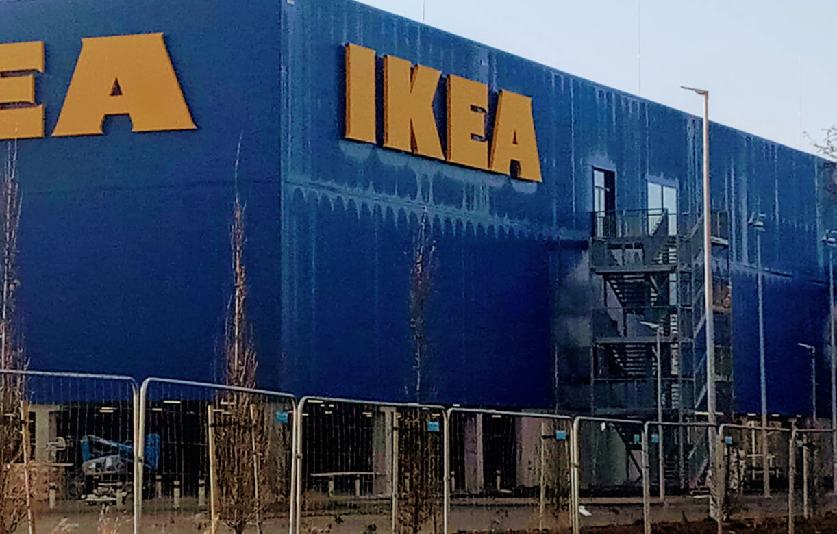 Budowa sklepu IKEA w Szczecinie - grudzień 2020