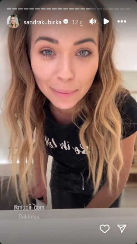 Sandra Kubicka tańczy i śpiewa na InstaStories. To chciała przekazać Baronowi?