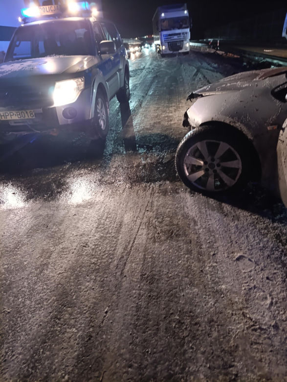 Wypadek na trasie S1 w Podwarpiu