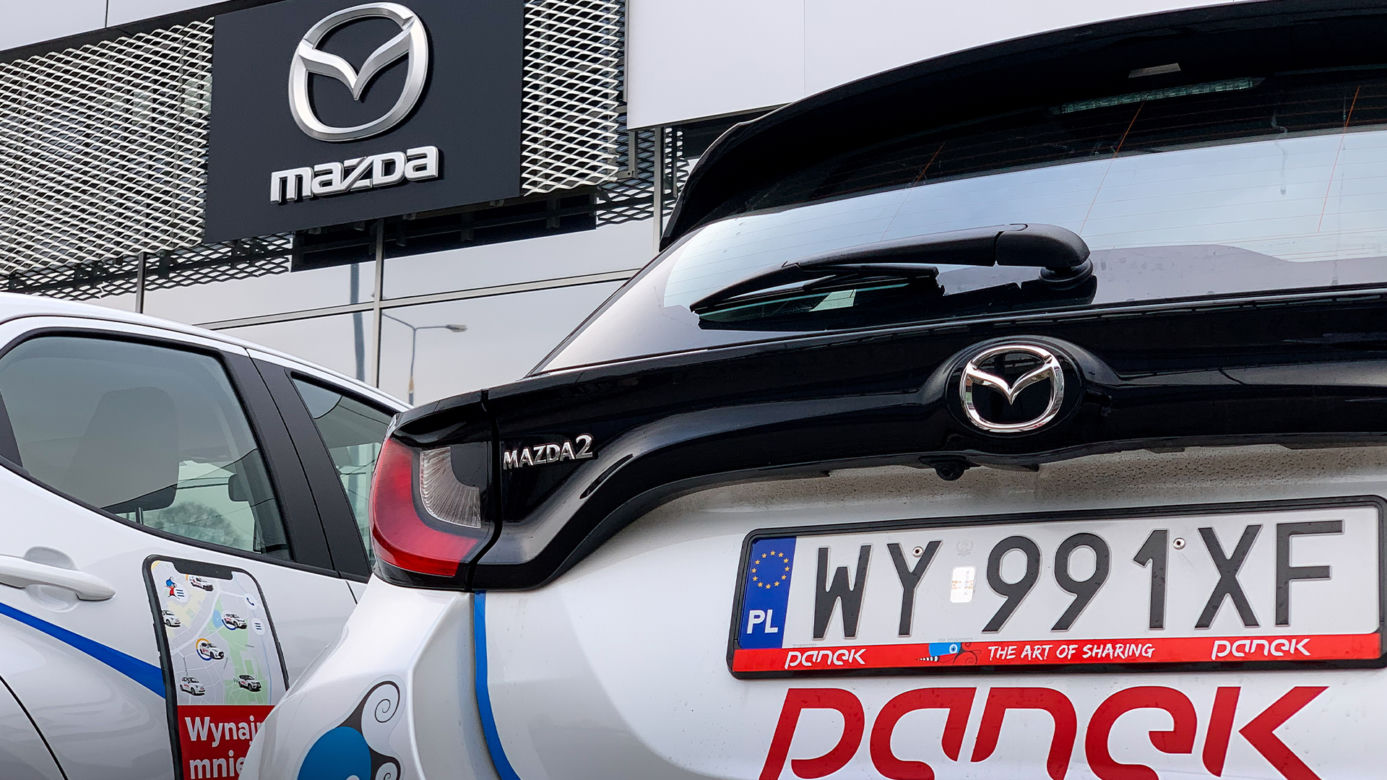 Hybrydowe Mazdy 2 we flocie Panek Carsharing