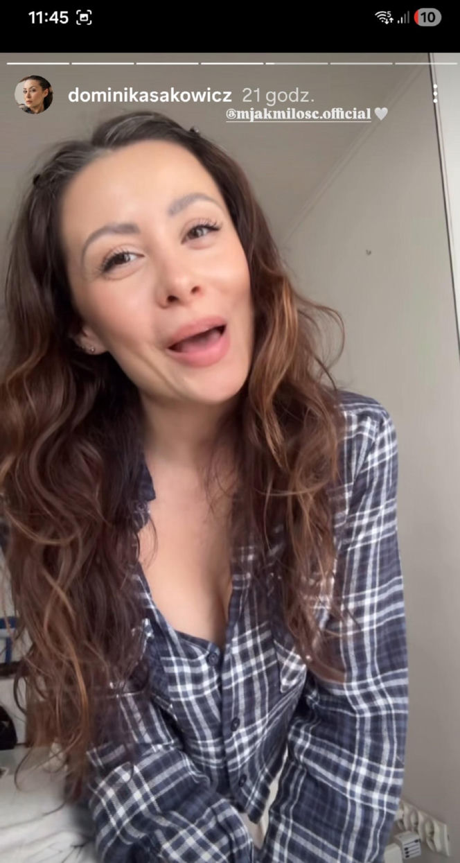 Dominika Sakowicz (Joanna z M jak miłość) - prywatnie na Instagramie