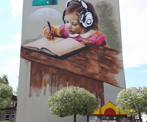 Nowy i największy mural w Rzeszowie autorstwa Arkadiusza Andrejkowa