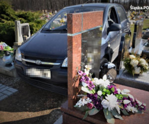 Orzesze: Senior urządził sobie RAJD po cmentarzu! Taranował groby hyundaiem [ZDJĘCIA]