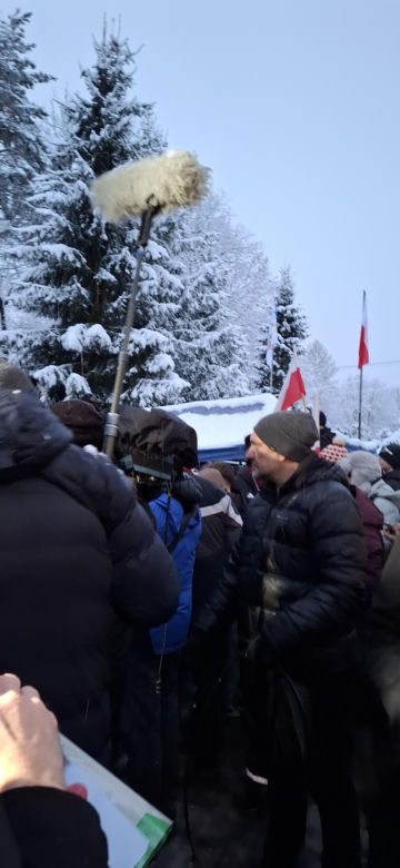 Powitanie Kacpra Tomasiaka w Bystrej 18.02.2026