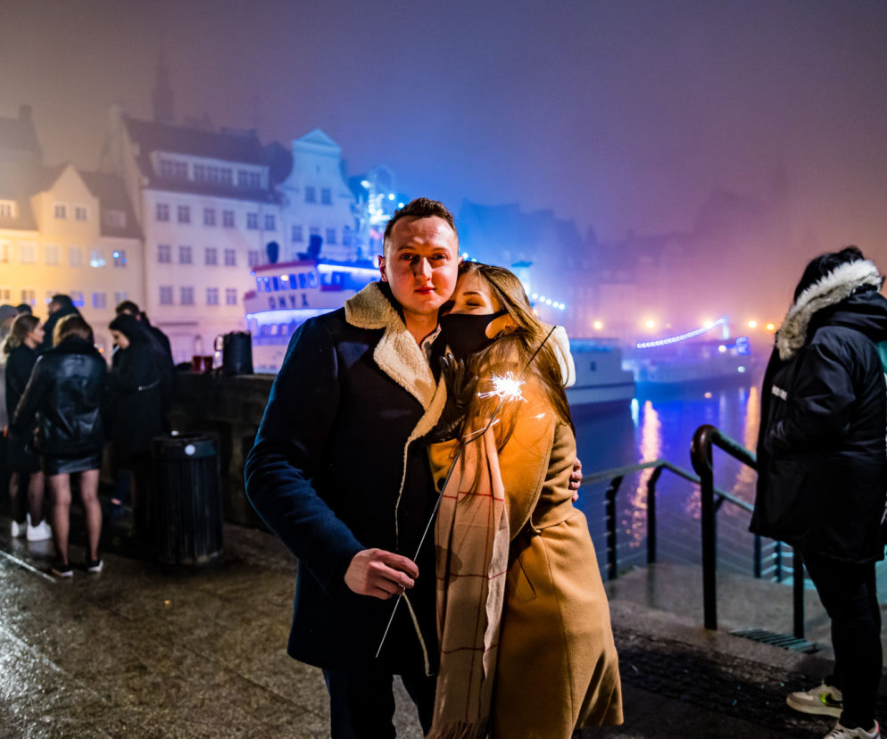 Sylwester 2020. Gdańsk opustoszał! ZIelony Most [ZDJĘCIA]