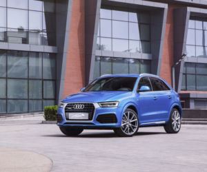 Audi Q3 z elektryczną deskorolką