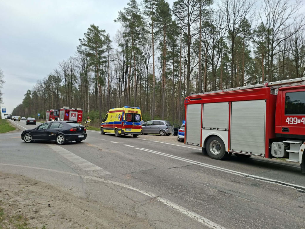 Wypadek na drodze Starachowice - Lubienia