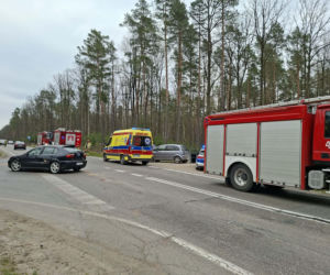 Wypadek na drodze Starachowice - Lubienia