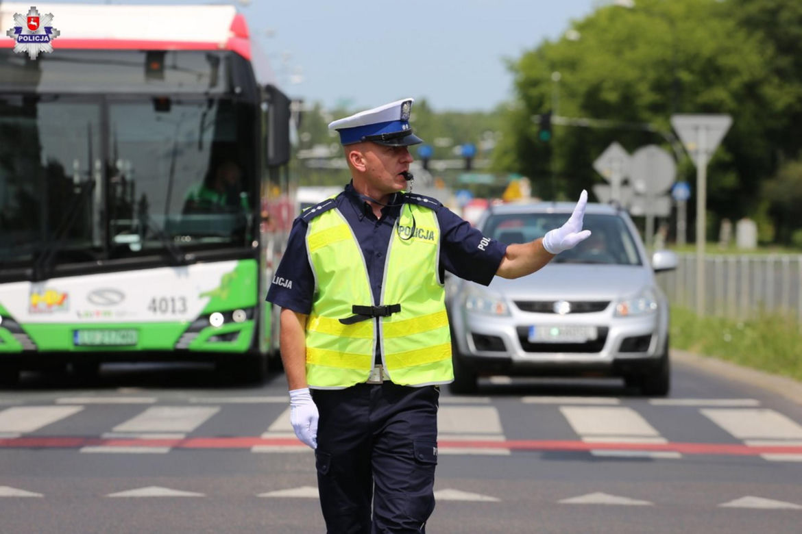 Policjanci sprawdzali swoje umiejętności na najbardziej ruchliwym skrzyżowaniu w Lublinie