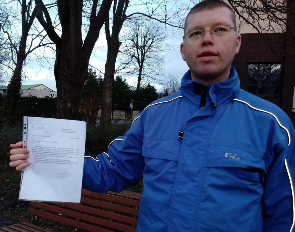 Niepełnosprawny Pan Robert potrzebuje pomocy