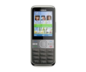 Nokia C5 srebrna - przód